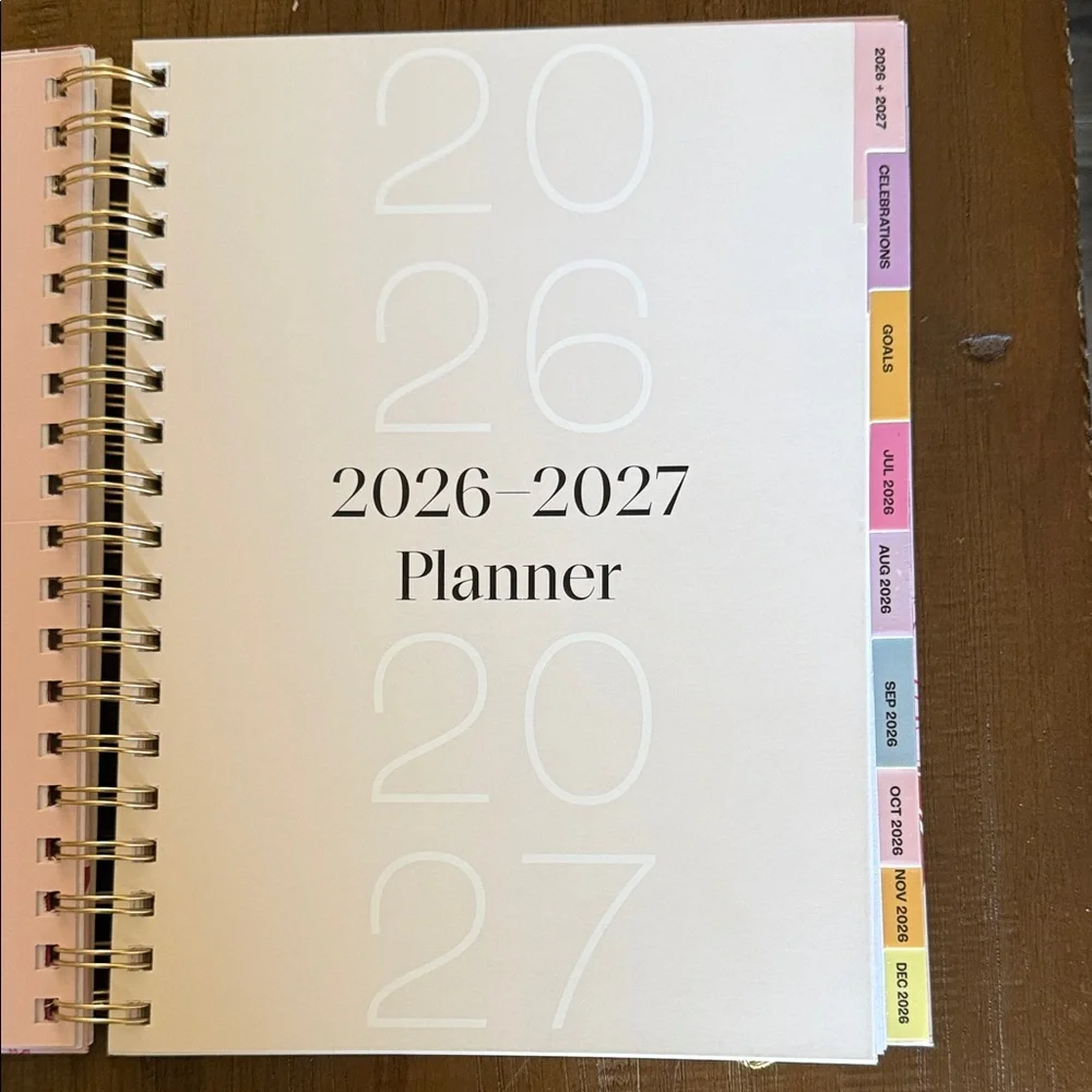 Betsey Johnson Pink Heart & Bow 18-Month Planner with Gold Elastic